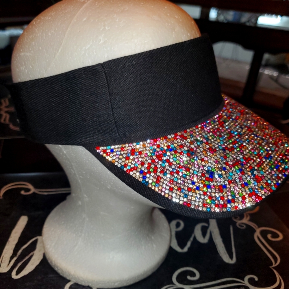 Rhinestone Sun Visor